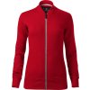 28437 7 damsky celopropinaci bomber malfini s kontrastnim kovovym zipem cervena vyrazna vel xl