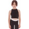 Dívčí strečové crop top tričko (Barva černá, Velikost 11-12 let)