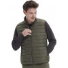 Pánská zateplená prošívaná vesta Bodywarmer Stream se stojáčkem (Barva zelená vojenská, Velikost 3XL)