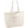Proužkovaná shopper taška z organické bavlny (Barva Grey Stripe)