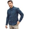 Neformální pánská keprová košile s dlouhým rukávem (Barva modrá indigo, Velikost 3XL)
