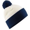 Dvoubarevná čepice Snowstar® s bambulí (Barva černá - červená výrazná)