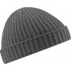 Čepice ze žebrovaného materiálu v retro stylu (Barva černá)