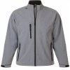 Pánská softshellová bunda Relax se stojáčkem Sol's šedá melange