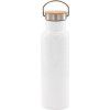 Bílá termoska s bambusovým víčkem - 750 ml AveTech