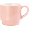 Stohovatelný porcelánový hrnek 11 Oz - růžový