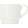 Stohovatelný porcelánový hrnek 11 Oz - bílý