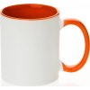 Hrnek bílý - vnitřek a ucho oranžové AveTech