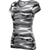 Kamuflážové dámské tričko Malfini (Velikost XS, Barva šedá kamufláž)