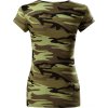 Kamuflážové dámské tričko Malfini (Velikost XS, Barva šedá kamufláž)