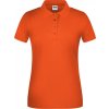 Dámské organické pracovní polo tričko s límečkem (Velikost XS, Barva červená)