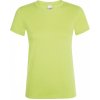 Dámské tričko Regent s přiléhavým střihem (Velikost S, Barva zelená jablková)