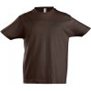Dětské bavlněné tričko Imperial Sol's hnědá