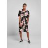 Letní plážová pánská košile z lehké viskózy Urban Classics (Barva černá - bílá, Velikost 3XL)