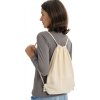 Plátěný batoh Easygo se stahovacími šňůrkami 47 x 37 cm (Barva bílá, Velikost uni)
