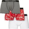 Pánské spodní prádlo boxerky Urban Classics, 3 balení (Velikost 3XL, Barva hohoho aop+blk/wht+wht)