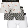 Pánské spodní prádlo boxerky Urban Classics, 3 balení (Velikost 3XL, Barva vzor + šedé + bílé)
