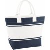 Dvoubarevná plátěná taška do ruky Quadra 24 l (Barva modrá námořní - bílá)