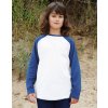 Tričko Baseball Superstar (Barva Washed White/Swiss Navy, Velikost 2-3)