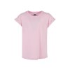 Dívčí oversize tričko se spadlými rameny Urban Classics růžová