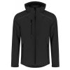 Pánská solftshellová bunda uvnitř s fleecem Promodoro černá