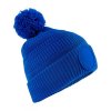 Unisex beanie čepice s klubovou nášivkou pro potisk (Barva černá)