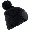 Unisex beanie čepice s klubovou nášivkou pro potisk (Barva černá)