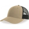 Prodyšná čepice Zion s 5 panely a recyklovanou síťovinou (Barva khaki - černá)
