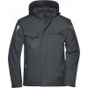 Řemeslnická softshellová bunda Strong s kapucí Daiber černá - černá