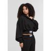 Dámská zkrácená mikina s extra širokým elastickým lemem Urban Classics černá