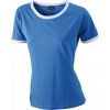 Dámské tričko s kontrastními lemy Flag-T, 165g/m (Velikost S, Barva zelená - žlutá)