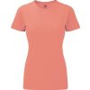 Žíhané dámské tričko z polybavlny 35% bavlna 65% polyester (Velikost XS, Barva modrá melír)