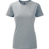 Žíhané dámské tričko z polybavlny 35% bavlna 65% polyester (Velikost XS, Barva modrá melír)