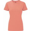 Žíhané dámské tričko z polybavlny 35% bavlna 65% polyester (Velikost XS, Barva modrá melír)