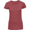 Žíhané dámské tričko z polybavlny 35% bavlna 65% polyester (Velikost XS, Barva modrá melír)