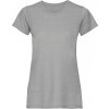 Žíhané dámské tričko z polybavlny 35% bavlna 65% polyester (Velikost XS, Barva modrá melír)