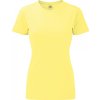 Žíhané dámské tričko z polybavlny 35% bavlna 65% polyester (Velikost XS, Barva modrá melír)