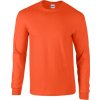 Teplé triko s dlouhými rukávy Gildan Ultra Coton 200 g/m (Barva šedá světlá, Velikost 3XL)