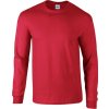 Teplé triko s dlouhými rukávy Gildan Ultra Coton 200 g/m (Barva šedá světlá, Velikost 3XL)