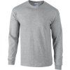 Teplé triko s dlouhými rukávy Gildan Ultra Coton 200 g/m (Barva šedá světlá, Velikost 3XL)