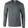 Teplé triko s dlouhými rukávy Gildan Ultra Coton 200 g/m (Barva šedá světlá, Velikost 3XL)