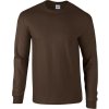 Teplé triko s dlouhými rukávy Gildan Ultra Coton 200 g/m (Barva šedá světlá, Velikost 3XL)