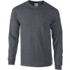 Teplé triko s dlouhými rukávy Gildan Ultra Coton 200 g/m (Barva šedá světlá, Velikost 3XL)