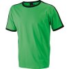 Pánské tričko Flag-T s kontrastními lemy, 165 g/m (Velikost S, Barva zelená - černá)