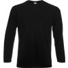 Pánské tričko Valueweight dlouhý rukáv, 165 g/m (Velikost S, Barva černá)