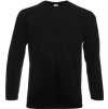 Pánské tričko Valueweight dlouhý rukáv, 165 g/m (Velikost S, Barva černá)