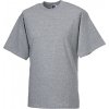 Měkčené 100% bavlněné tričko Russell 180 g/m Russell šedá oxfordská světlá melír