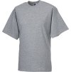 Měkčené 100% bavlněné tričko Russell 180 g/m Russell šedá oxfordská světlá melír