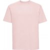Měkčené 100% bavlněné tričko Russell 180 g/m Russell růžová