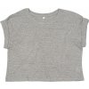 Organické tričko do pasu Crop Top (Velikost S, Barva černá)